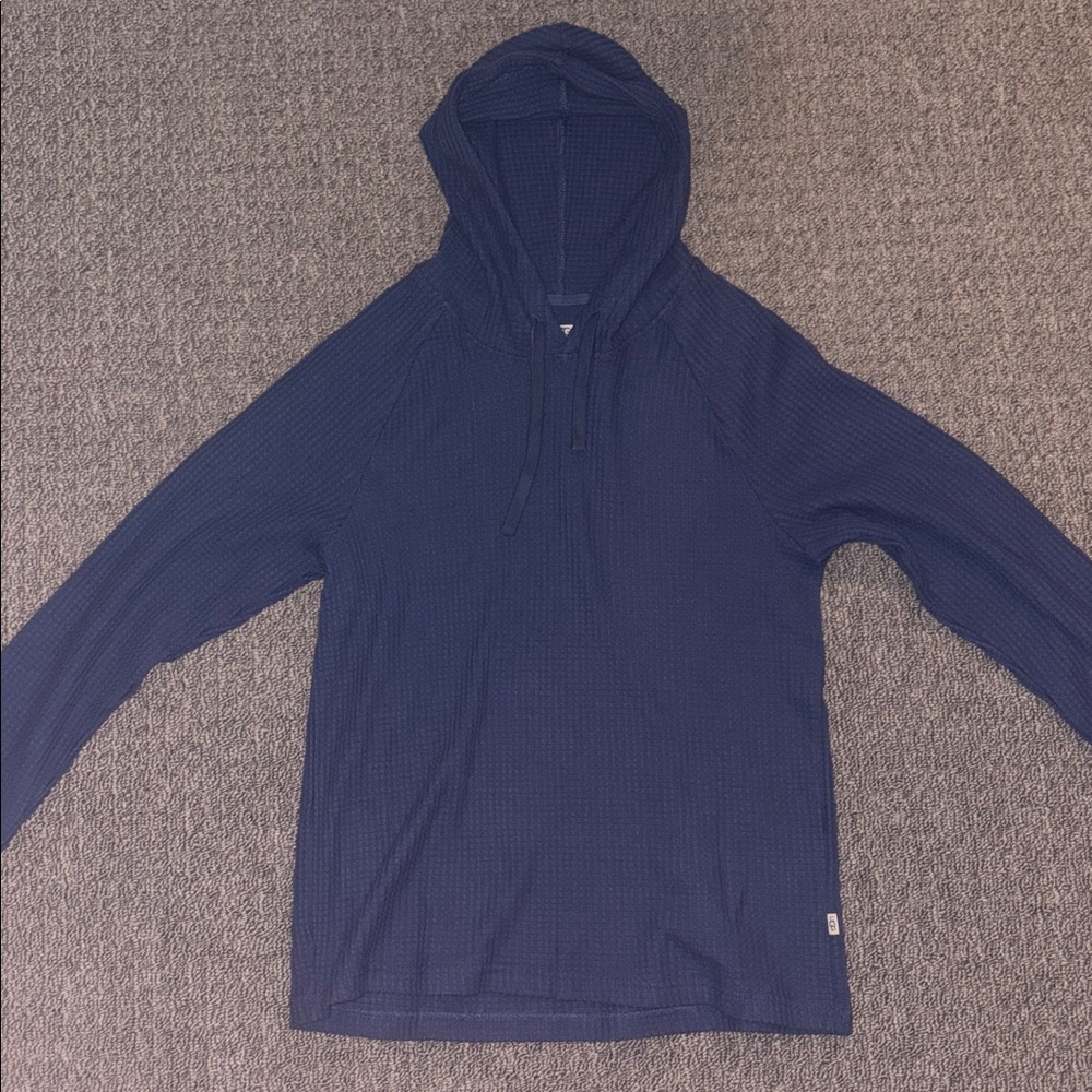 UGG MEN'S HUCK WAFFLE HOODIE in Blue